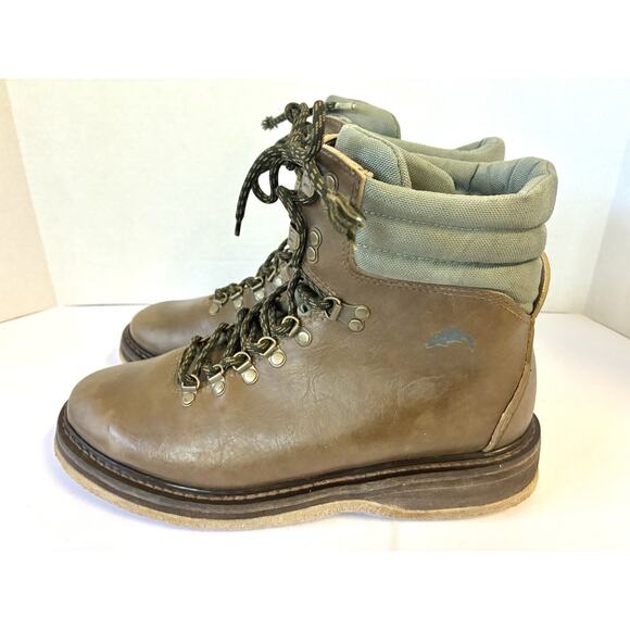 Simms Freestone Felt Wading Boots Men’s 11 – Fly Fishing, Brown Leather - Picture 1 of 8